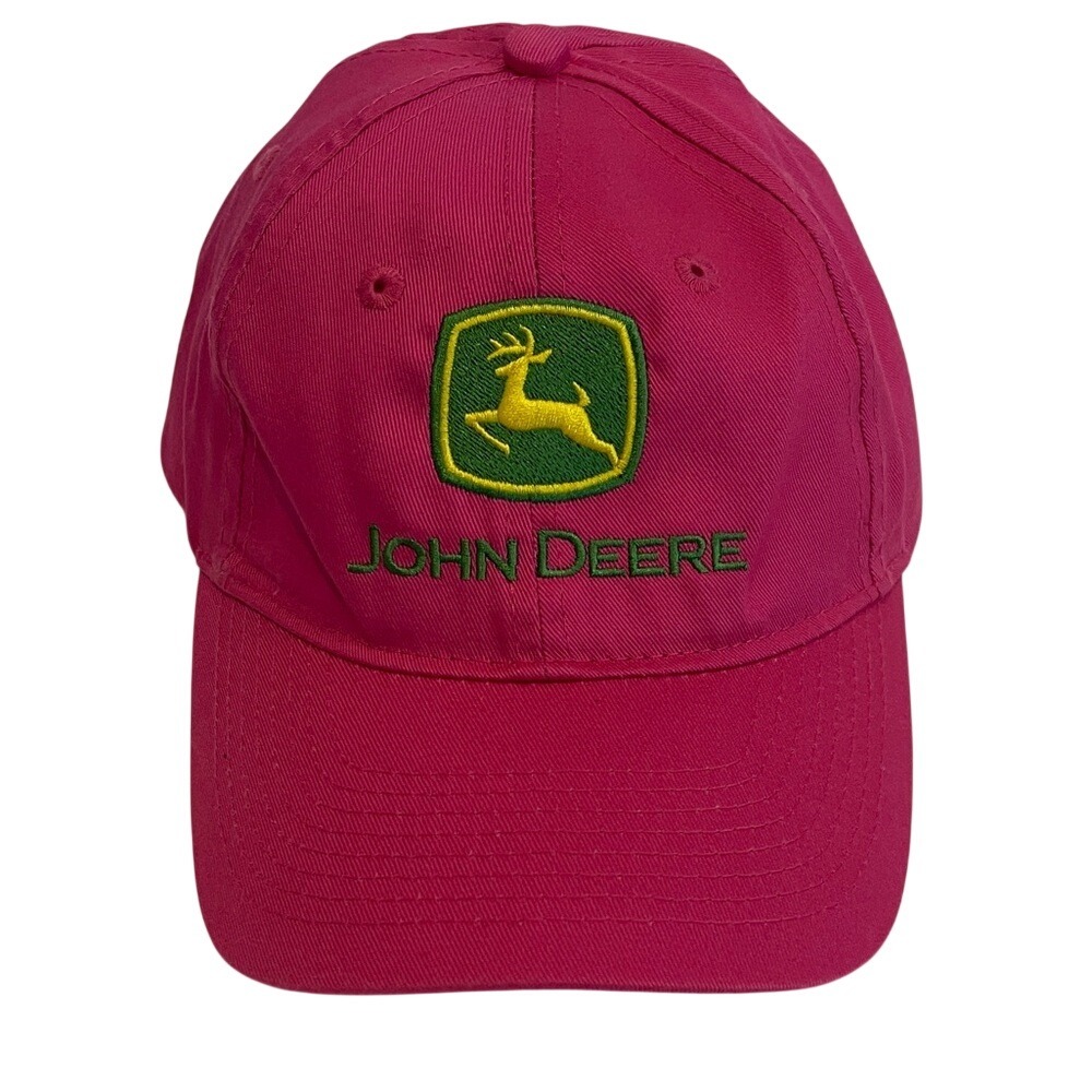 John Deere Women's Adjustable Pink Ball Cap Hat